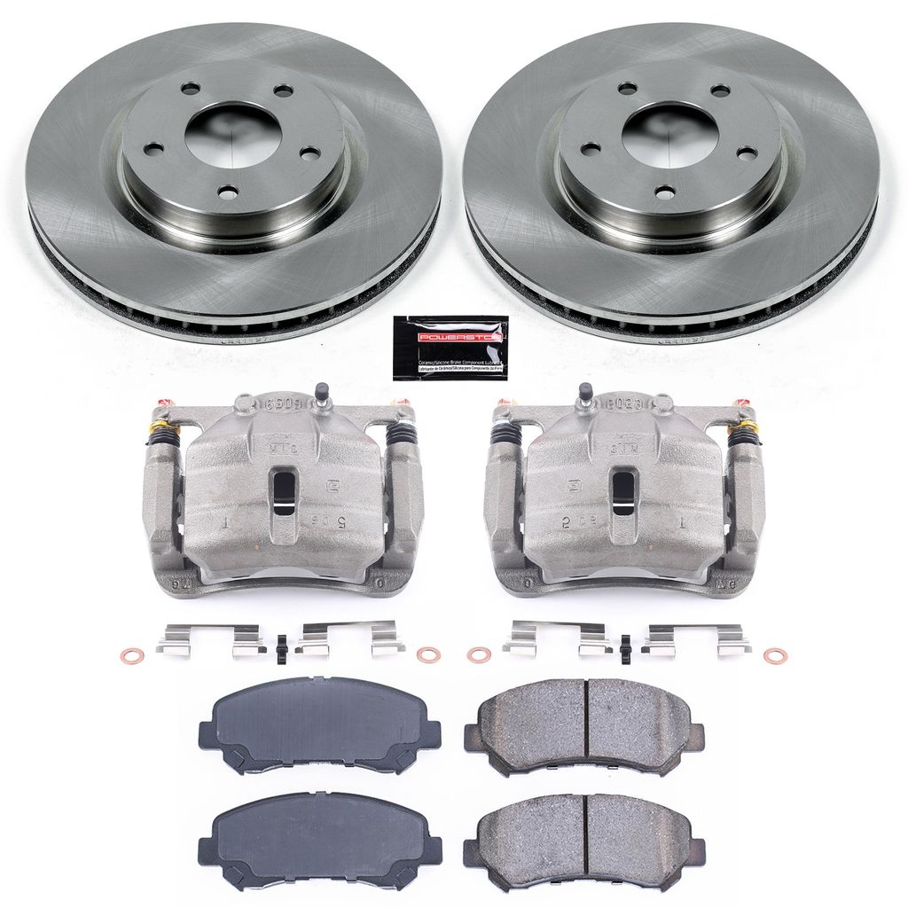 OE Stock Replacement Brake Pad, Rotor and Caliper Kit