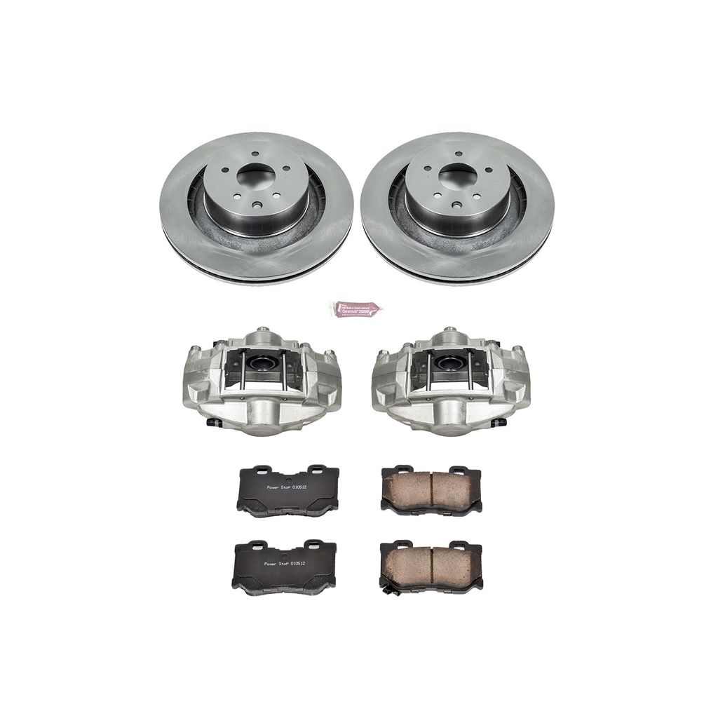 PowerStop KCOE4732 - OE Stock Replacement Brake Pad, Rotor and Caliper Kit
