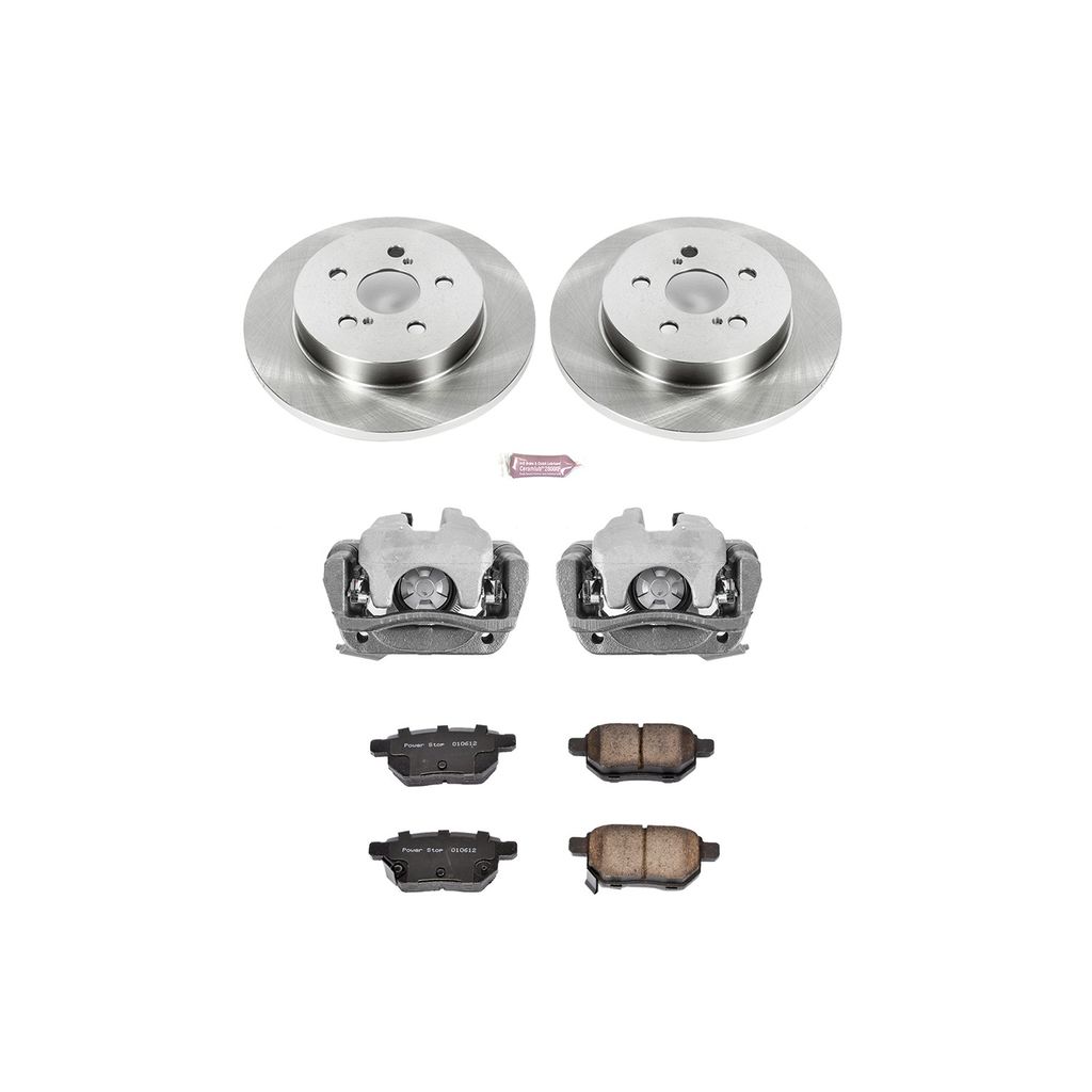 PowerStop KCOE4736 - OE Stock Replacement Brake Pad, Rotor and Caliper Kit