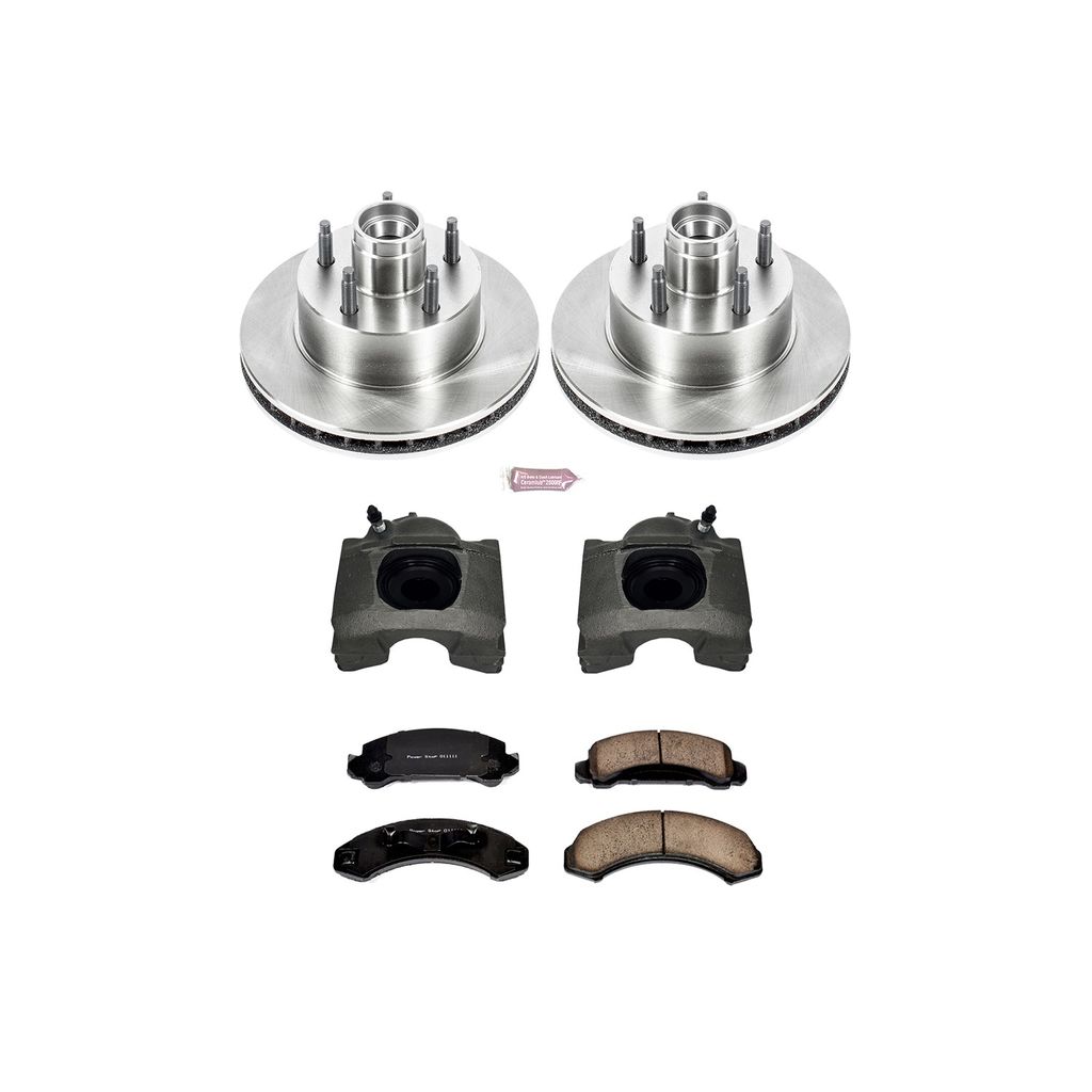 PowerStop KCOE4784 - OE Stock Replacement Brake Pad, Rotor and Caliper Kit
