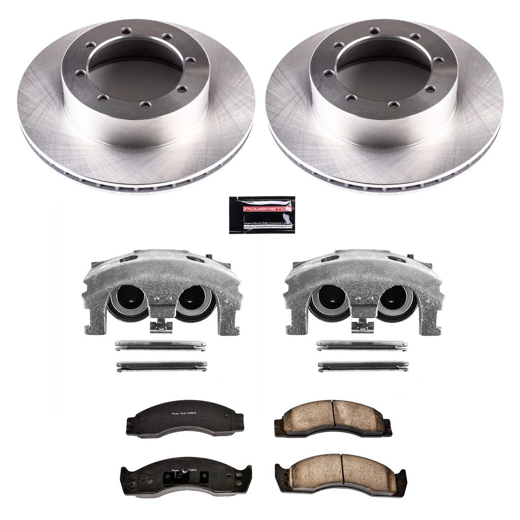 PowerStop KCOE4912 - OE Stock Replacement Brake Pad, Rotor and Caliper Kit