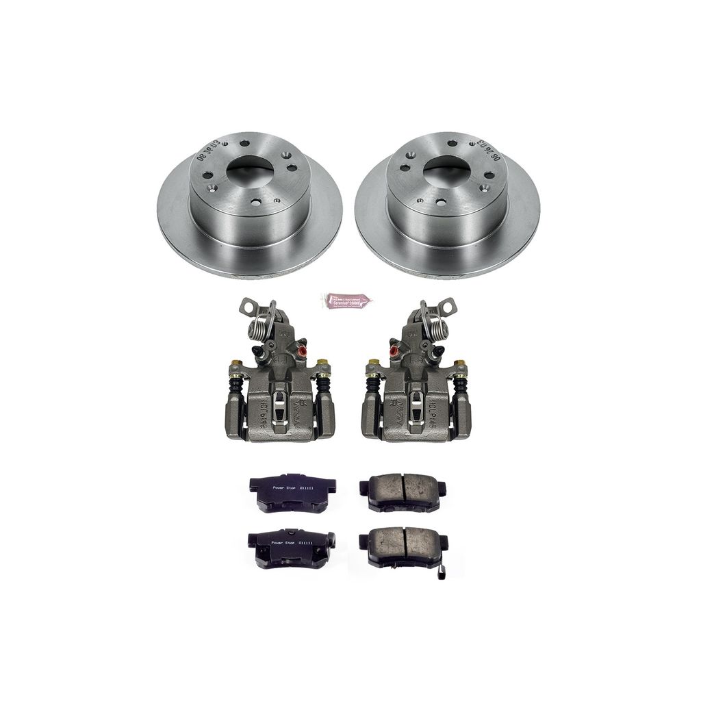 PowerStop KCOE4991 - OE Stock Replacement Brake Pad, Rotor and Caliper Kit