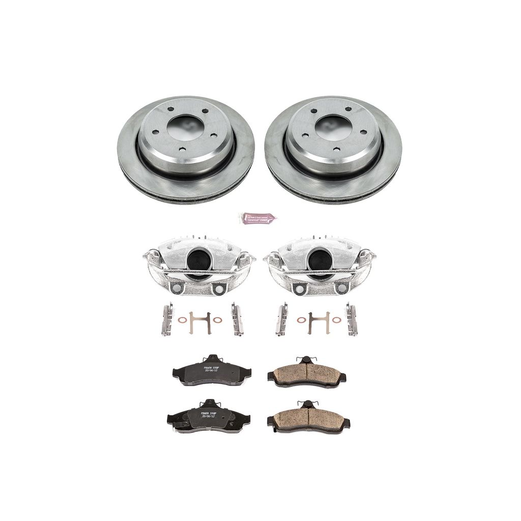 OE Stock Replacement Brake Pad, Rotor and Caliper Kit