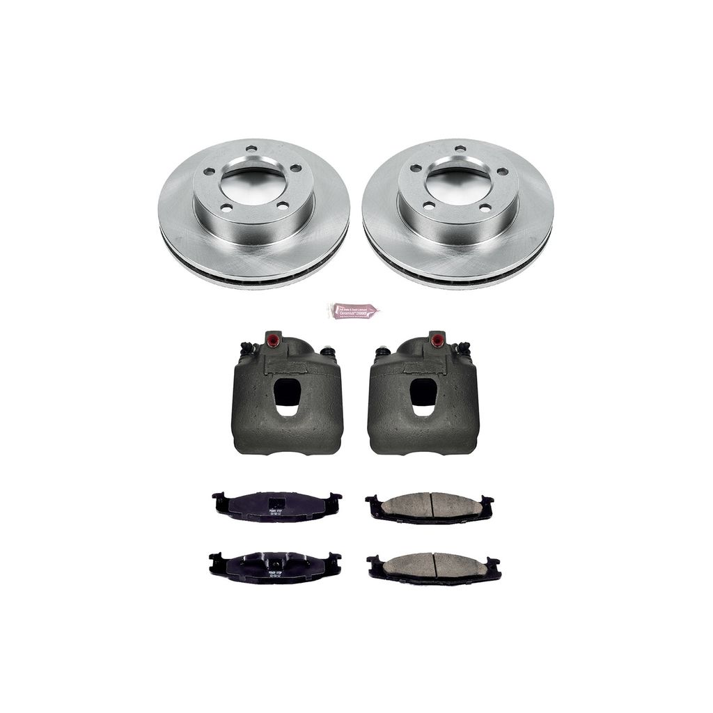 PowerStop KCOE5067 - OE Stock Replacement Brake Pad, Rotor and Caliper Kit