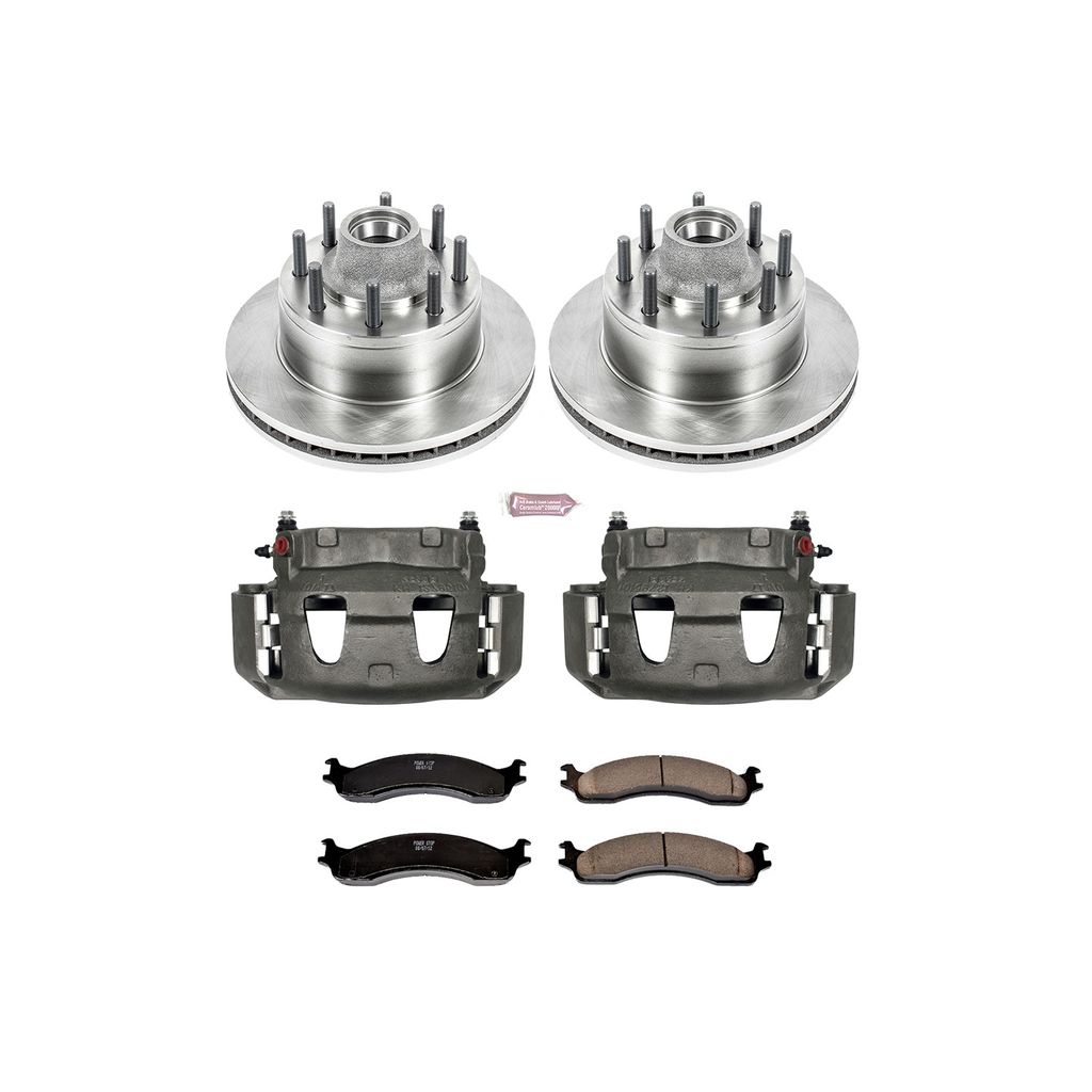PowerStop KCOE5087 - OE Stock Replacement Brake Pad, Rotor and Caliper Kit
