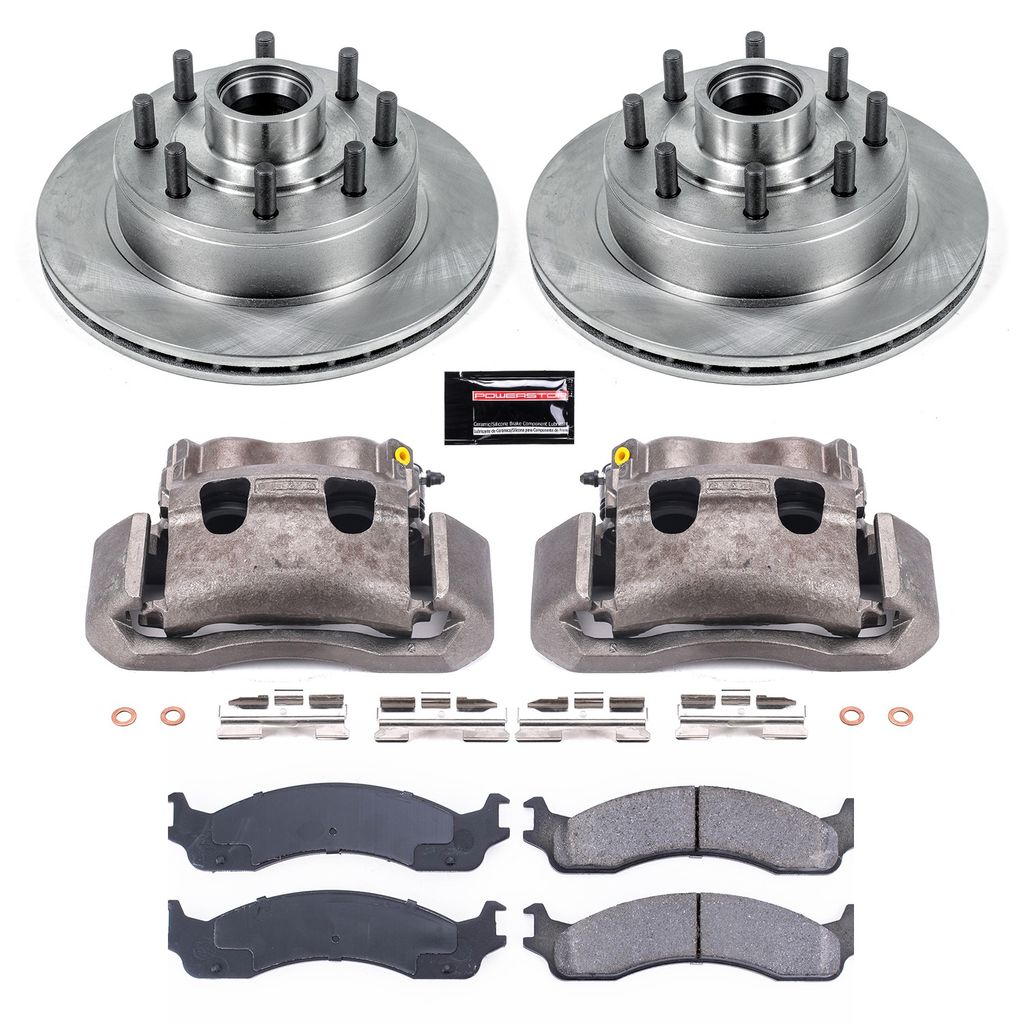 PowerStop KCOE5088A - OE Stock Replacement Brake Pad, Rotor and Caliper Kit
