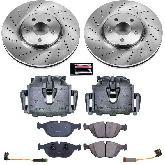 PowerStop KCOE5118 - OE Stock Replacement Brake Pad, Rotor and Caliper Kit