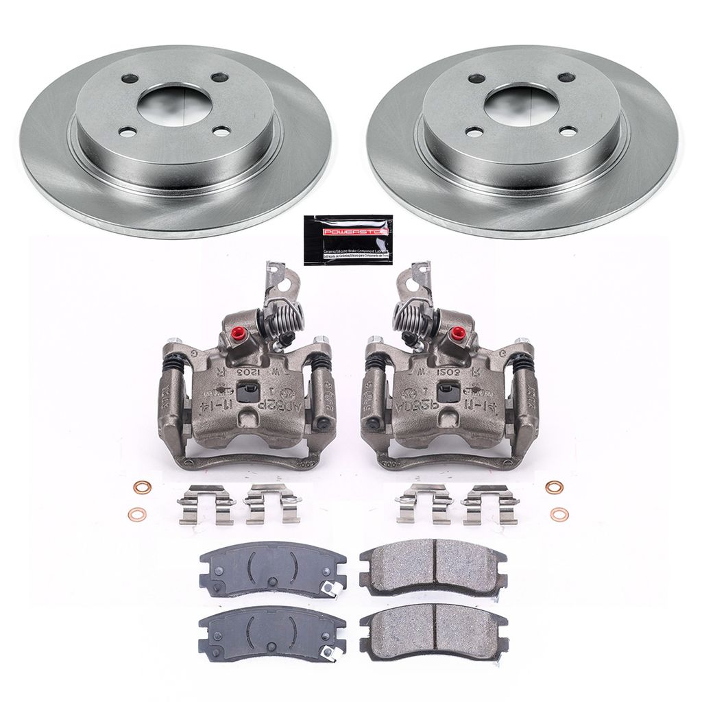 PowerStop KCOE5133 - OE Stock Replacement Brake Pad, Rotor and Caliper Kit