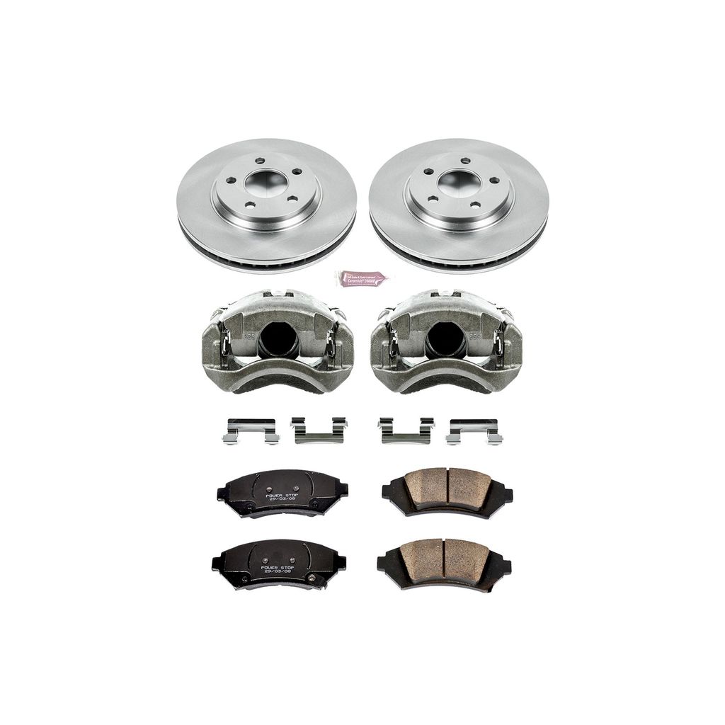 OE Stock Replacement Brake Pad, Rotor and Caliper Kit