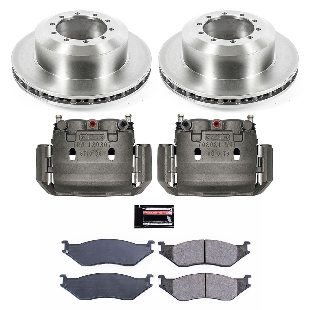 OE Stock Replacement Brake Pad, Rotor and Caliper Kit