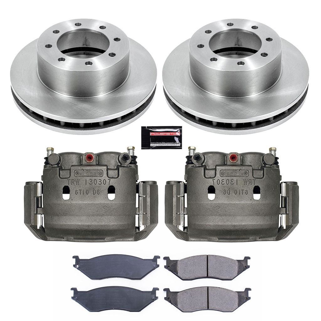 OE Stock Replacement Brake Pad, Rotor and Caliper Kit