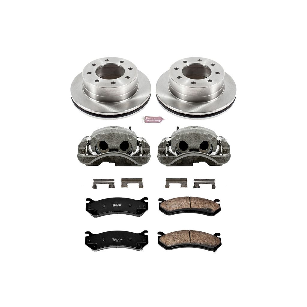 OE Stock Replacement Brake Pad, Rotor and Caliper Kit