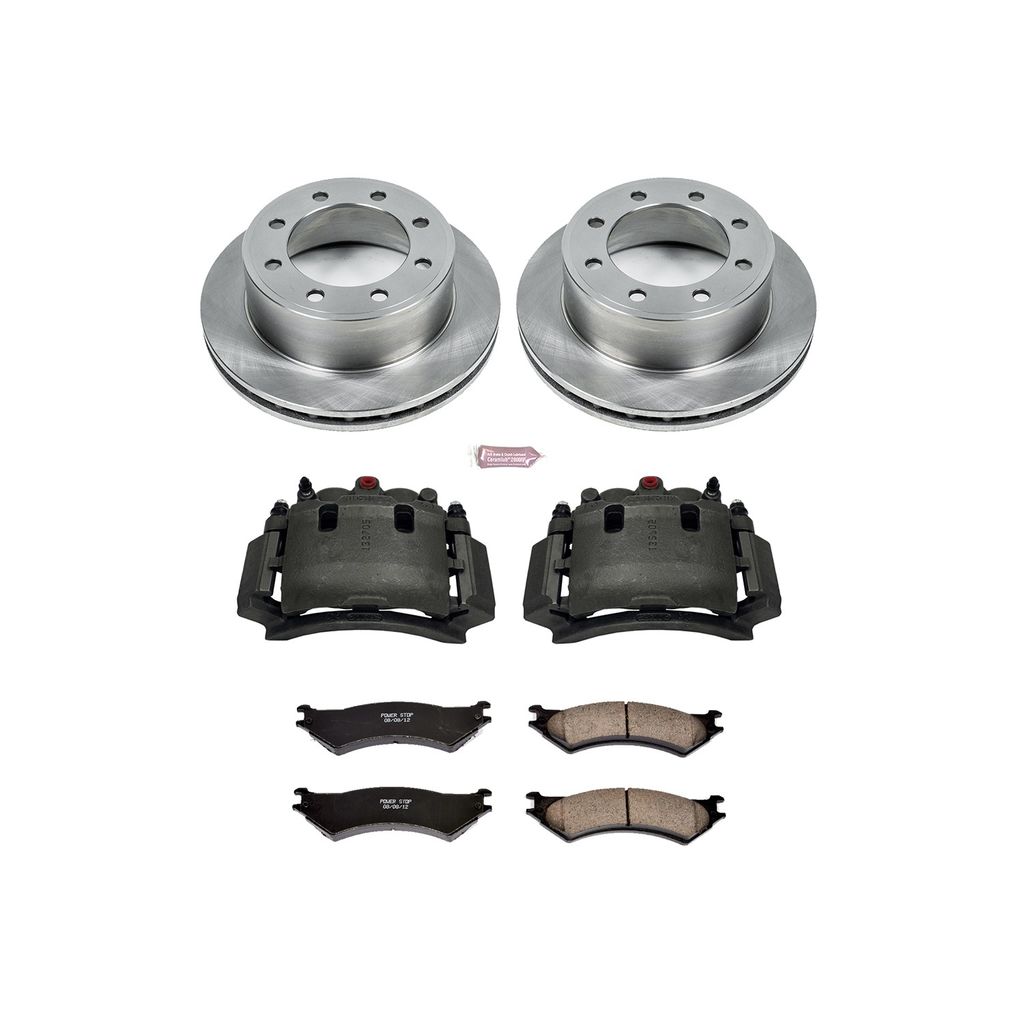 OE Stock Replacement Brake Pad, Rotor and Caliper Kit