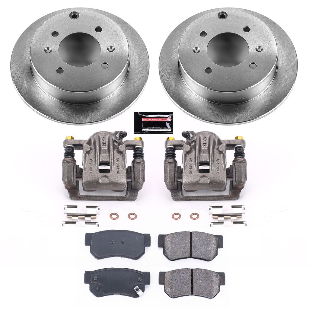 OE Stock Replacement Brake Pad, Rotor and Caliper Kit
