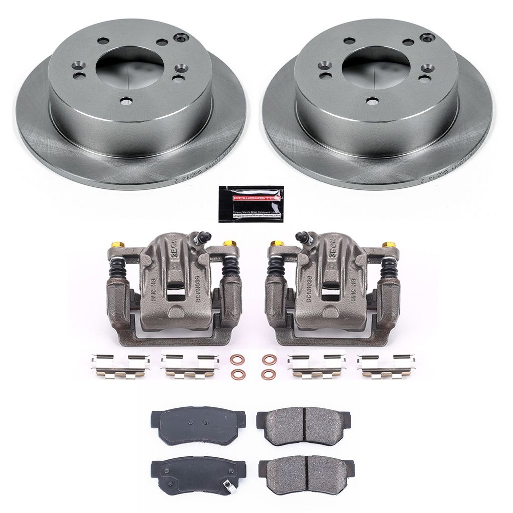 PowerStop KCOE5214A - OE Stock Replacement Brake Pad, Rotor and Caliper Kit