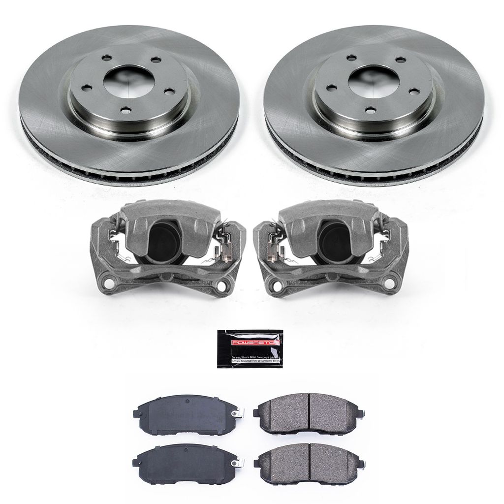 PowerStop KCOE5217A - OE Stock Replacement Brake Pad, Rotor and Caliper Kit