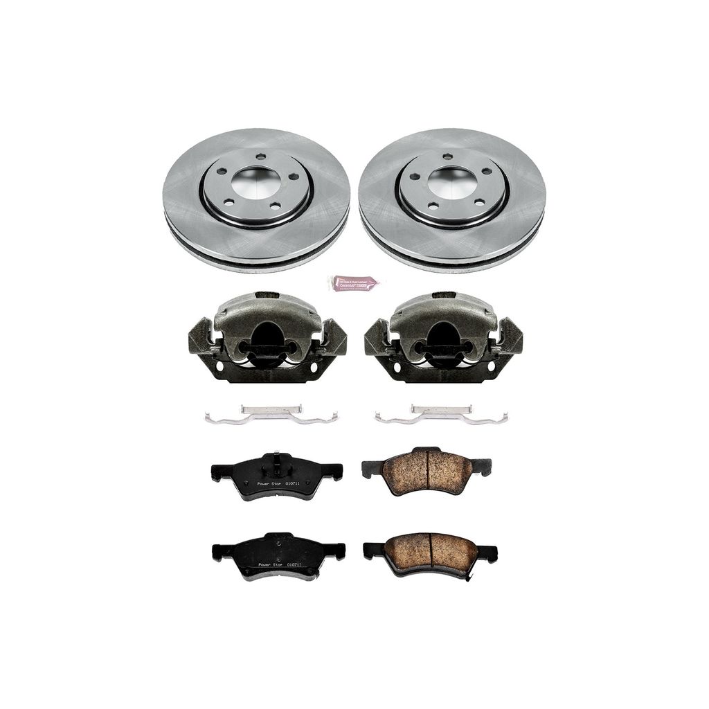 PowerStop KCOE5246 - OE Stock Replacement Brake Pad, Rotor and Caliper Kit