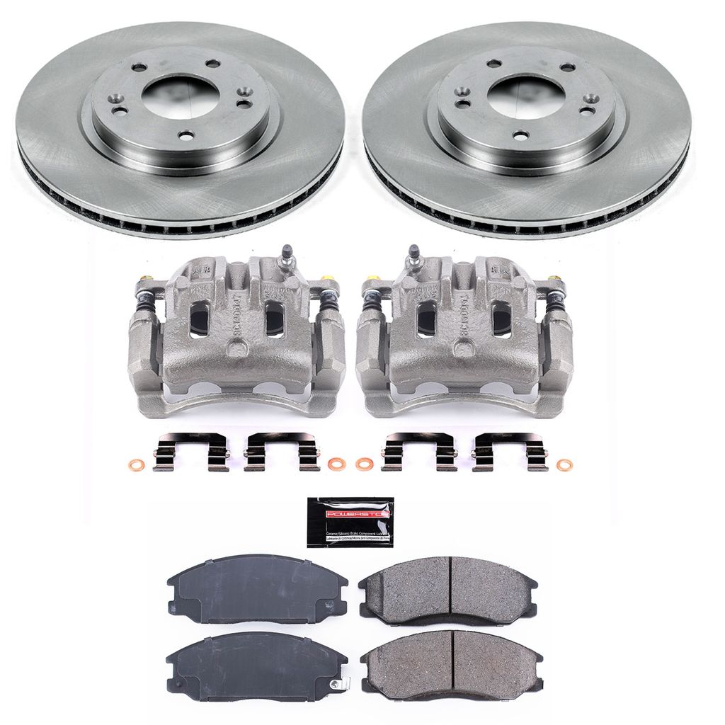 OE Stock Replacement Brake Pad, Rotor and Caliper Kit