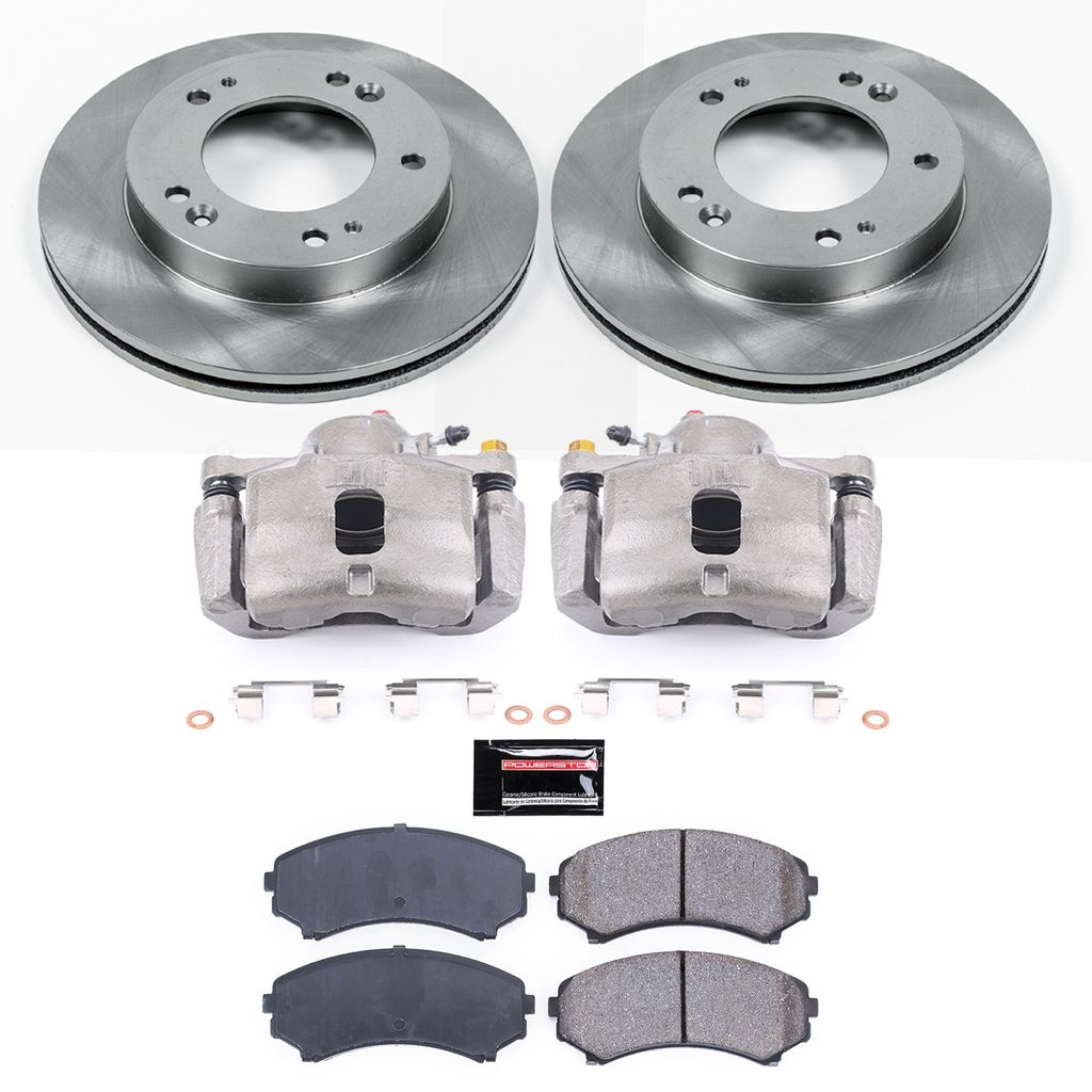 OE Stock Replacement Brake Pad, Rotor and Caliper Kit