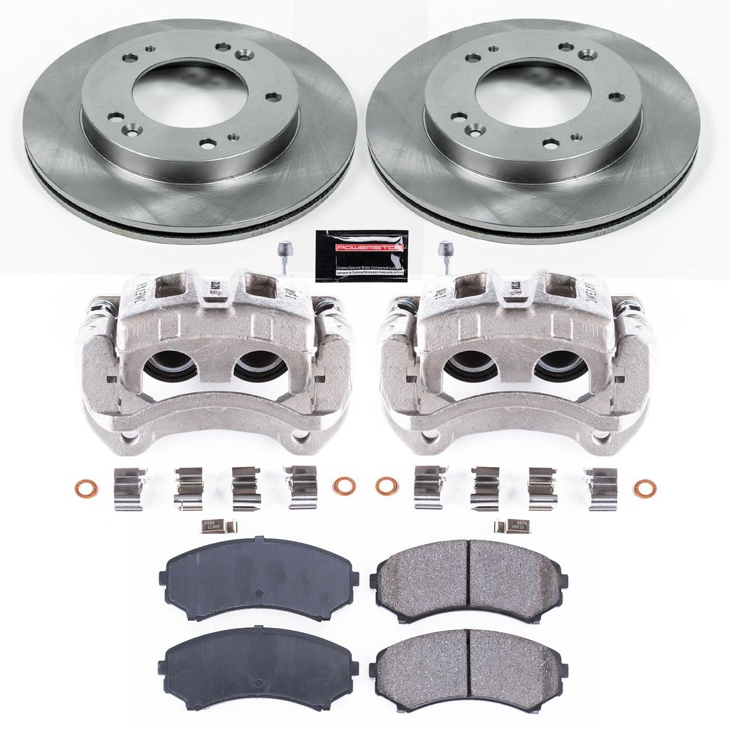 OE Stock Replacement Brake Pad, Rotor and Caliper Kit