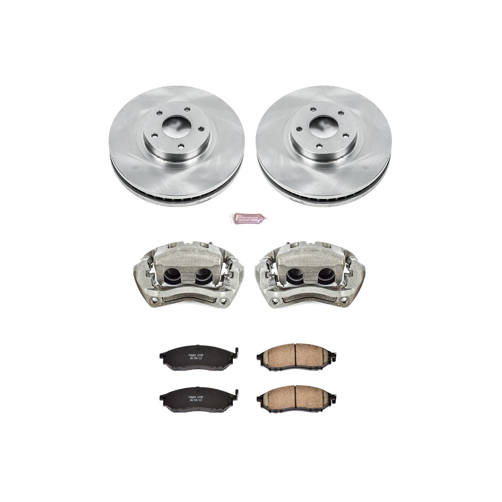 OE Stock Replacement Brake Pad, Rotor and Caliper Kit
