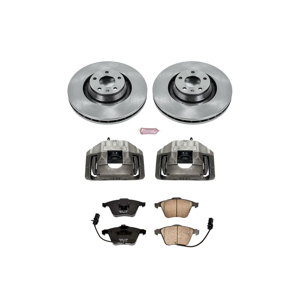 PowerStop KCOE5277 - OE Stock Replacement Brake Pad, Rotor and Caliper Kit