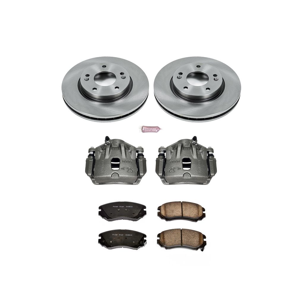 PowerStop KCOE5291 - OE Stock Replacement Brake Pad, Rotor and Caliper Kit