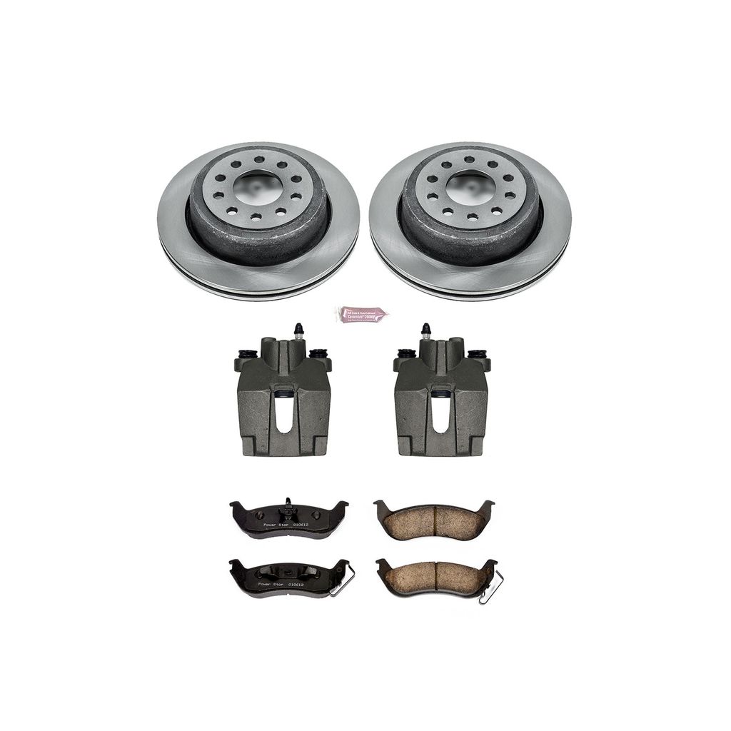 PowerStop KCOE5293 - OE Stock Replacement Brake Pad, Rotor and Caliper Kit