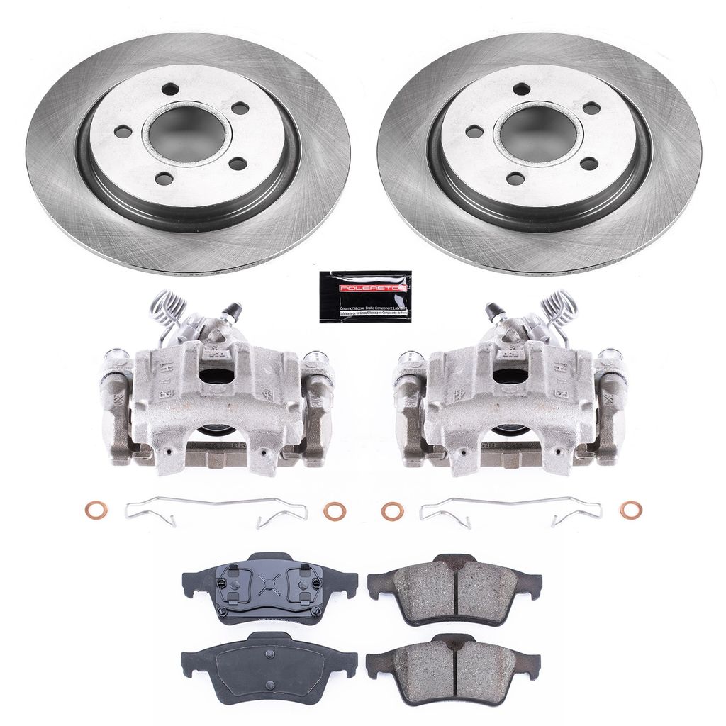 OE Stock Replacement Brake Pad, Rotor and Caliper Kit