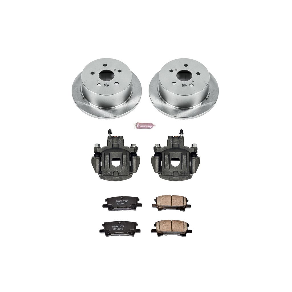 PowerStop KCOE5333 - OE Stock Replacement Brake Pad, Rotor and Caliper Kit