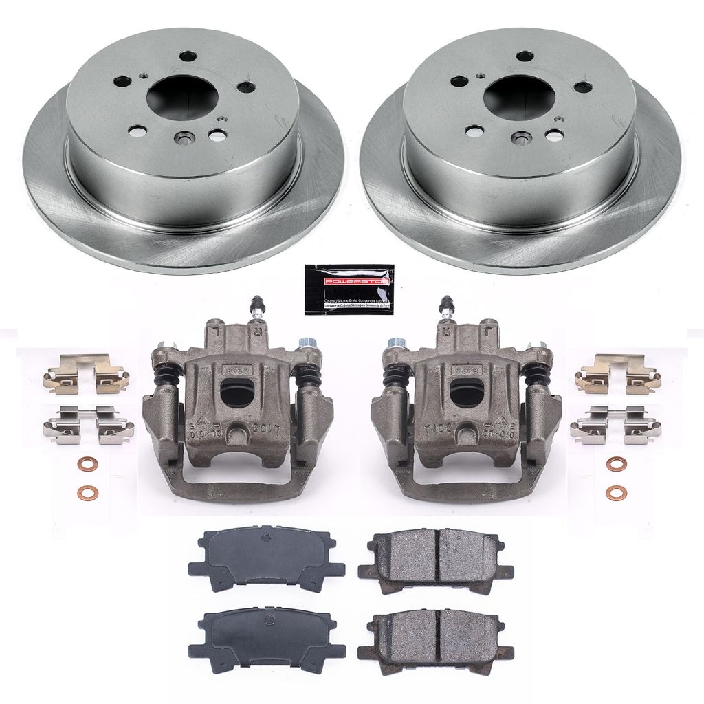 PowerStop KCOE5333A - OE Stock Replacement Brake Pad, Rotor and Caliper Kit
