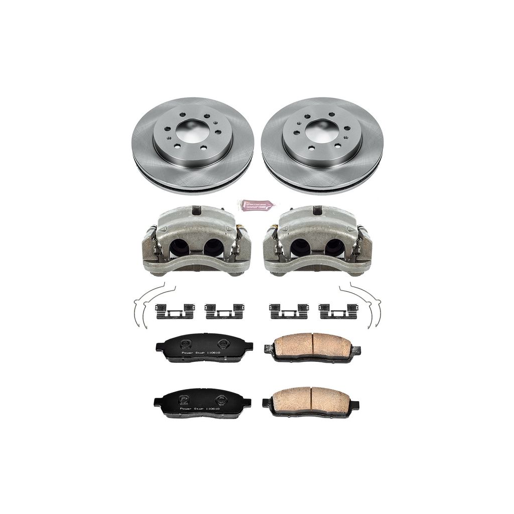 OE Stock Replacement Brake Pad, Rotor and Caliper Kit
