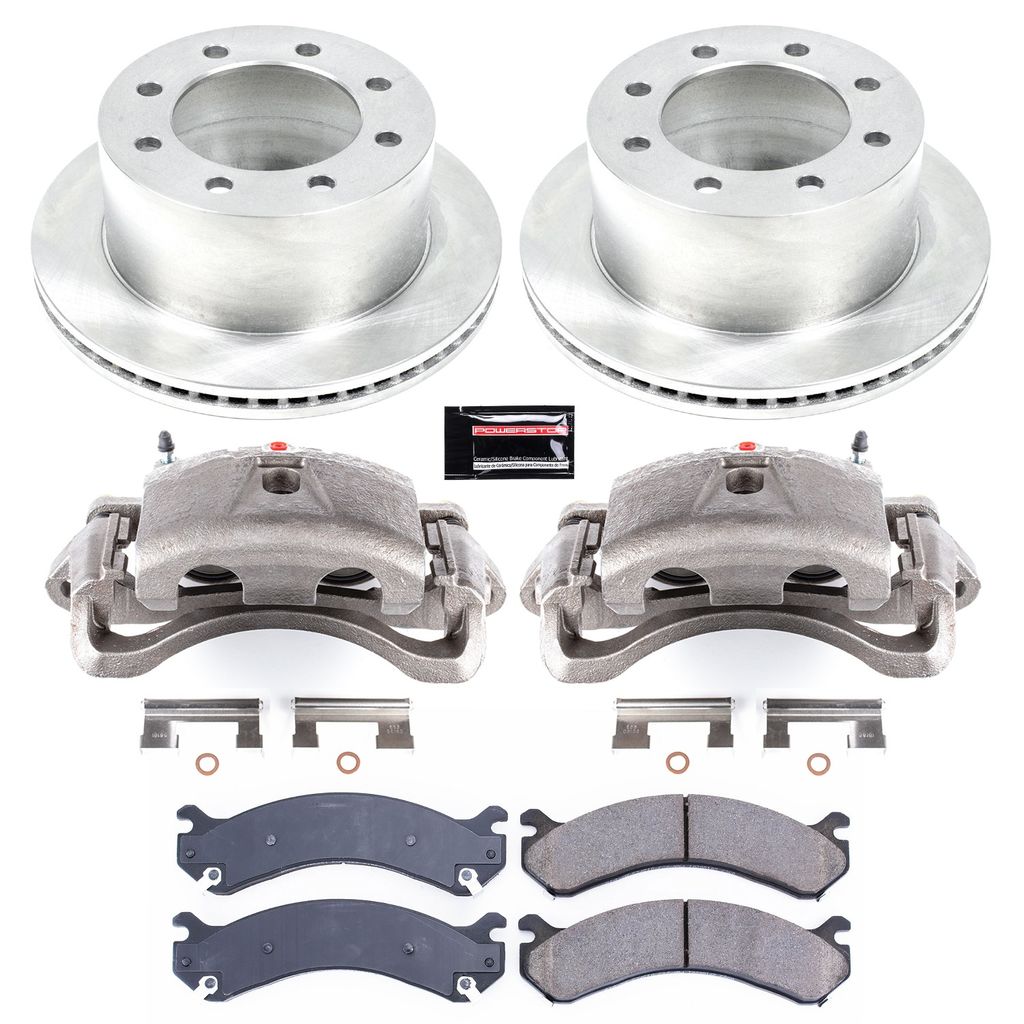 PowerStop KCOE5337 - OE Stock Replacement Brake Pad, Rotor and Caliper Kit