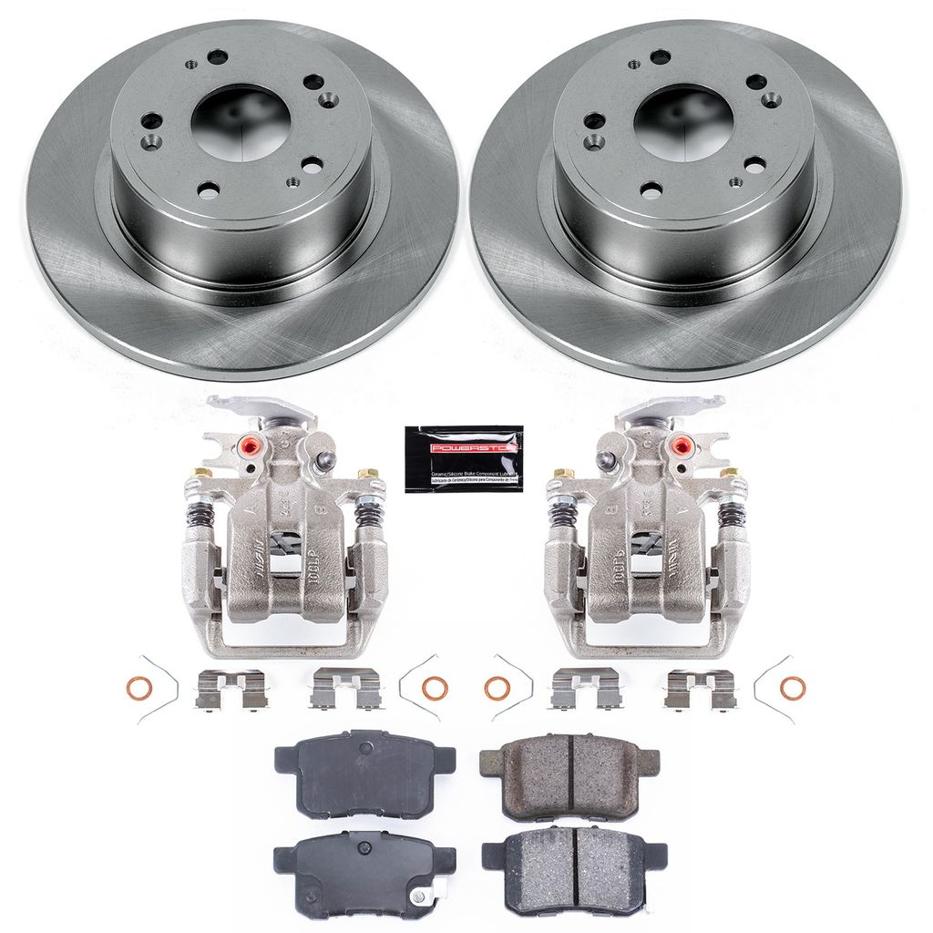 OE Stock Replacement Brake Pad, Rotor and Caliper Kit