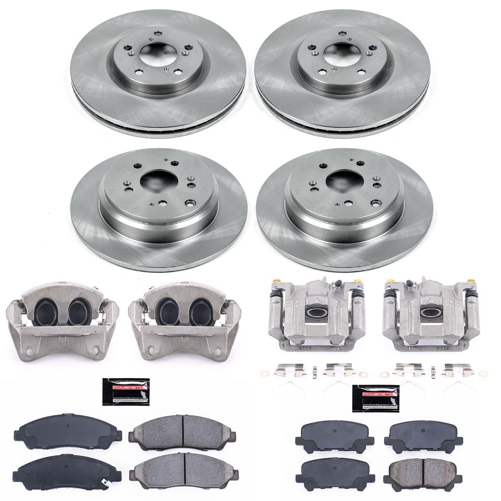 PowerStop KCOE5369A - OE Stock Replacement Brake Pad, Rotor and Caliper Kit