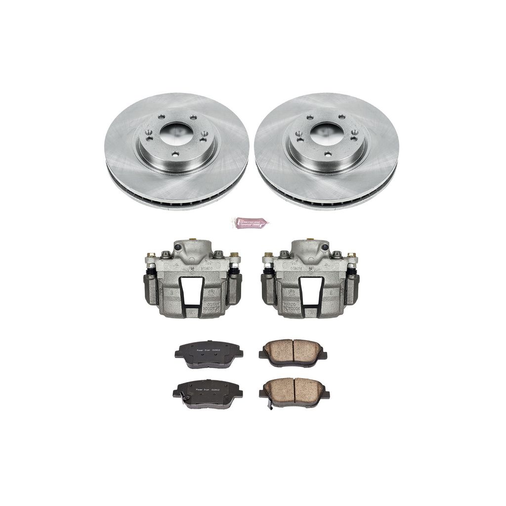 OE Stock Replacement Brake Pad, Rotor and Caliper Kit