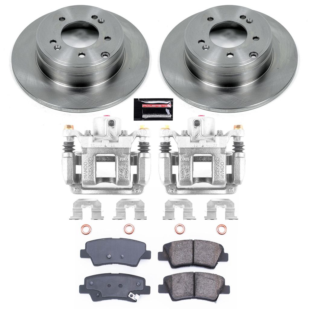 OE Stock Replacement Brake Pad, Rotor and Caliper Kit