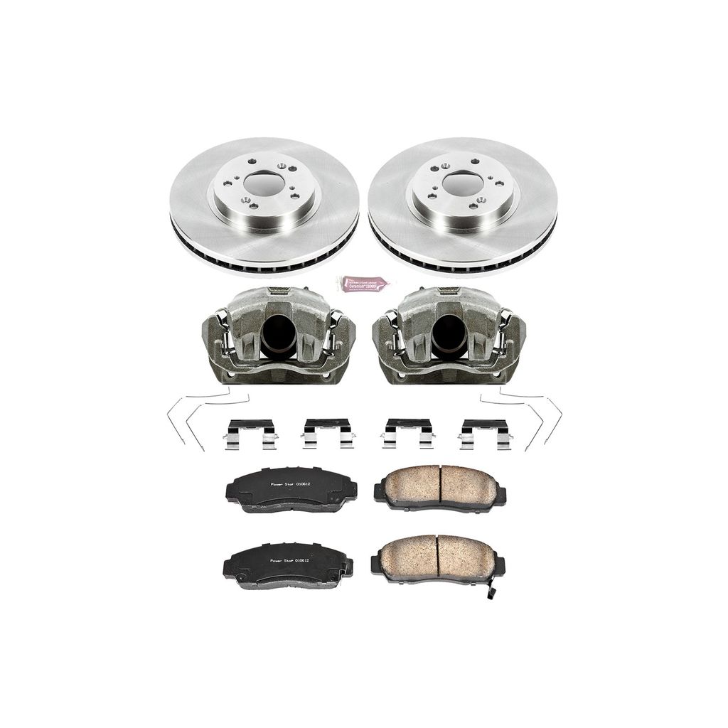 OE Stock Replacement Brake Pad, Rotor and Caliper Kit
