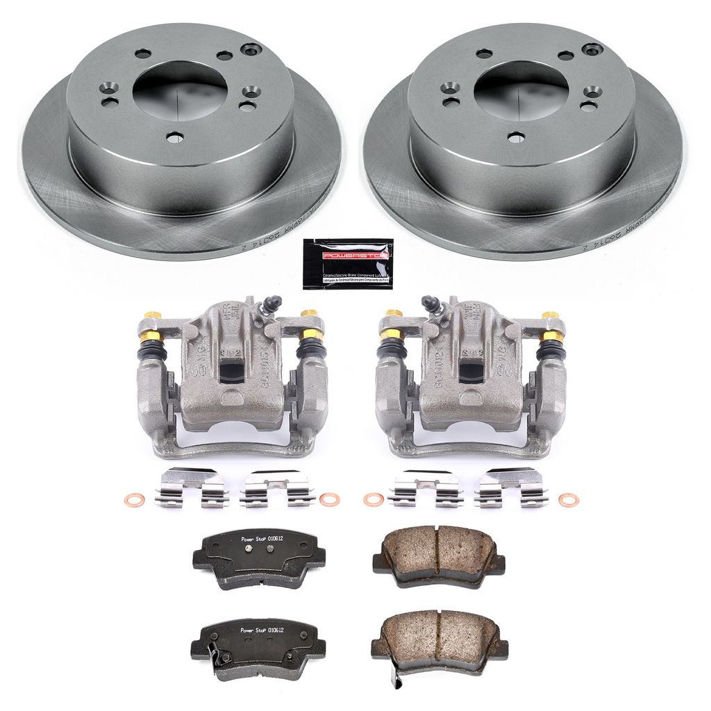 OE Stock Replacement Brake Pad, Rotor and Caliper Kit