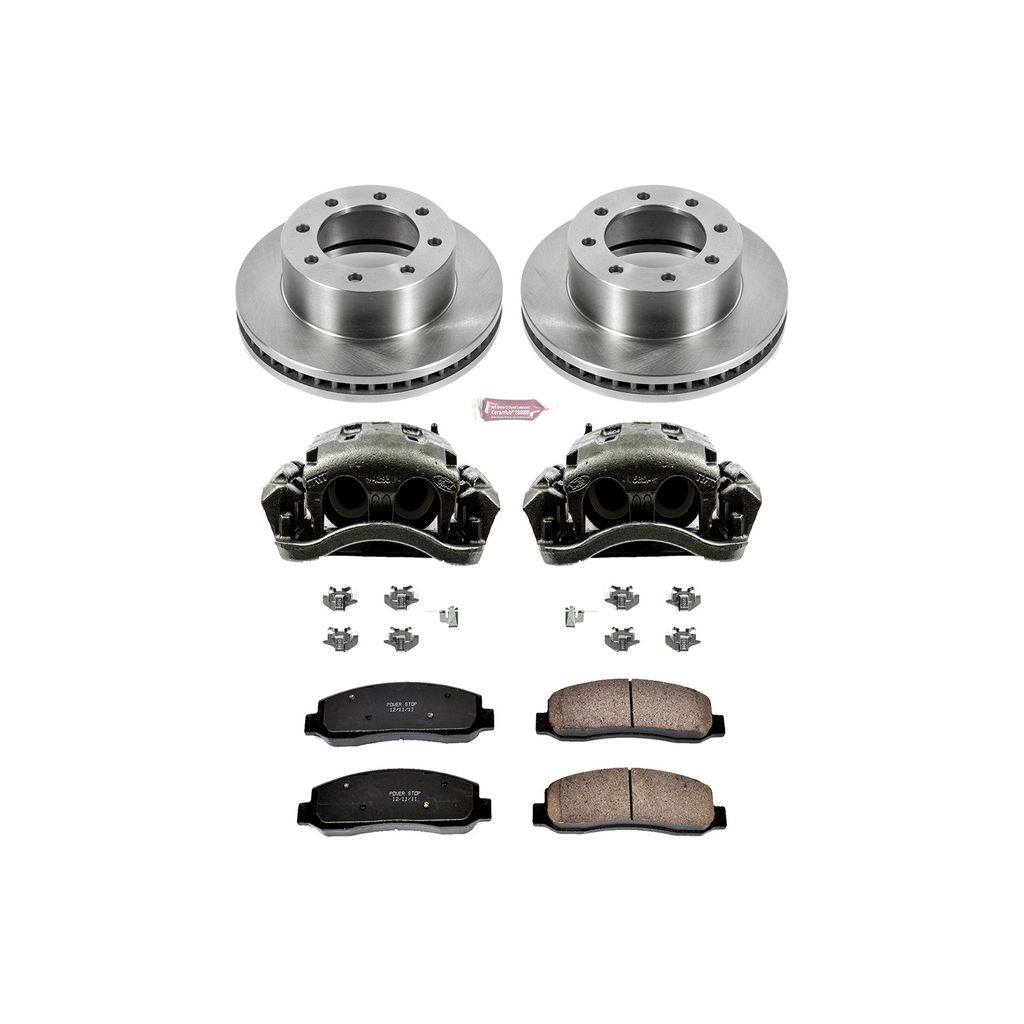 OE Stock Replacement Brake Pad, Rotor and Caliper Kit