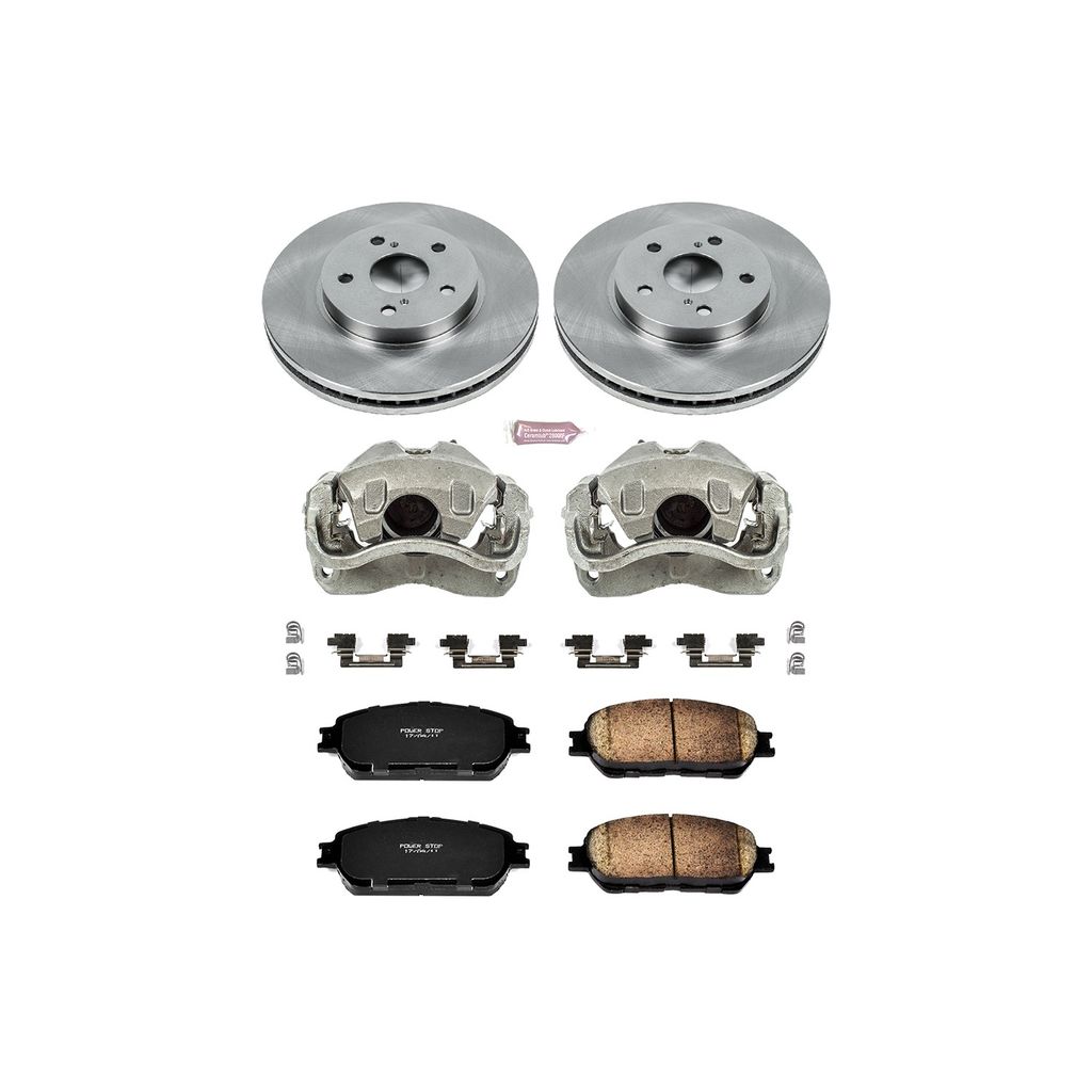 OE Stock Replacement Brake Pad, Rotor and Caliper Kit