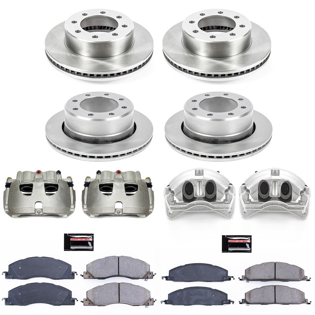 PowerStop KCOE5458A - OE Stock Replacement Brake Pad, Rotor and Caliper Kit