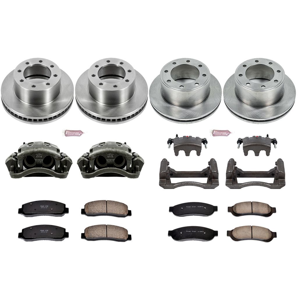 PowerStop KCOE5459 - OE Stock Replacement Brake Pad, Rotor and Caliper Kit