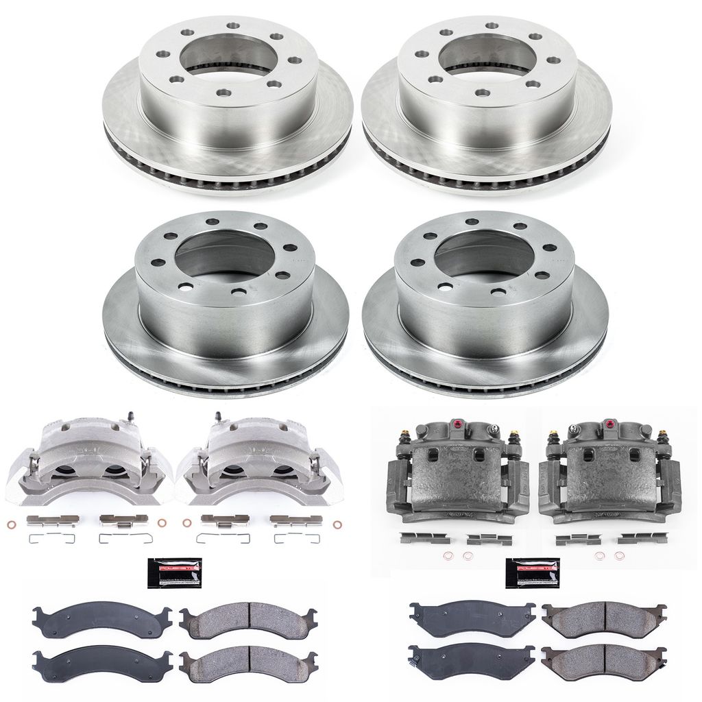 PowerStop KCOE5466 - OE Stock Replacement Brake Pad, Rotor and Caliper Kit