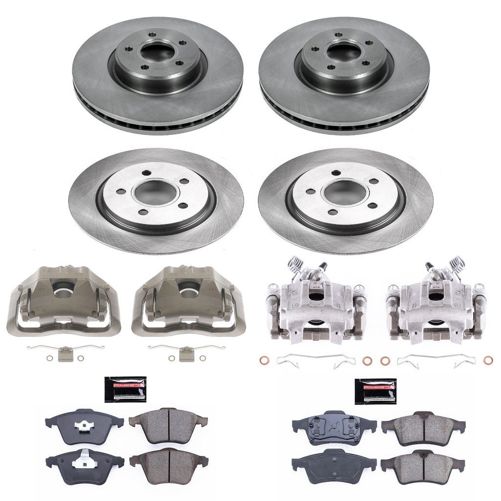 PowerStop KCOE5470A - OE Stock Replacement Brake Pad, Rotor and Caliper Kit