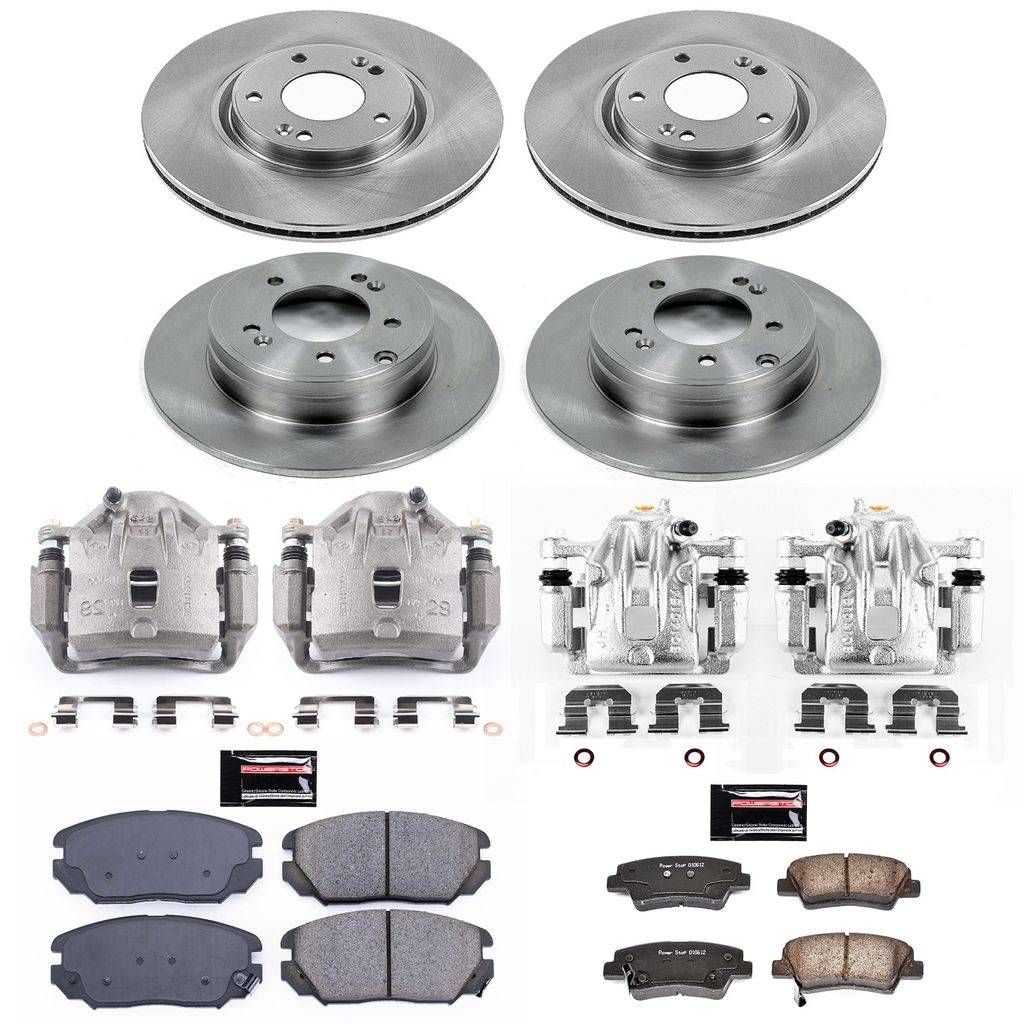 PowerStop KCOE5474A - OE Stock Replacement Brake Pad, Rotor and Caliper Kit