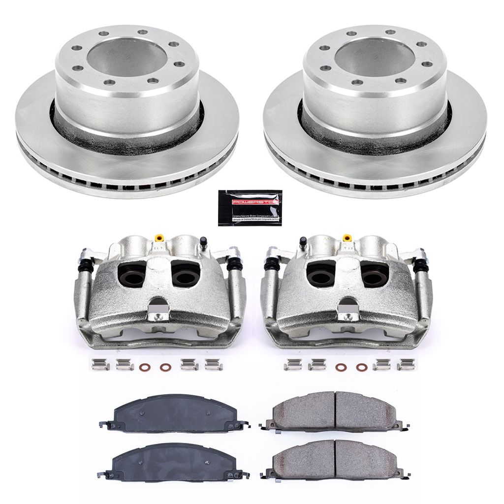 PowerStop KCOE5487 - OE Stock Replacement Brake Pad, Rotor and Caliper Kit