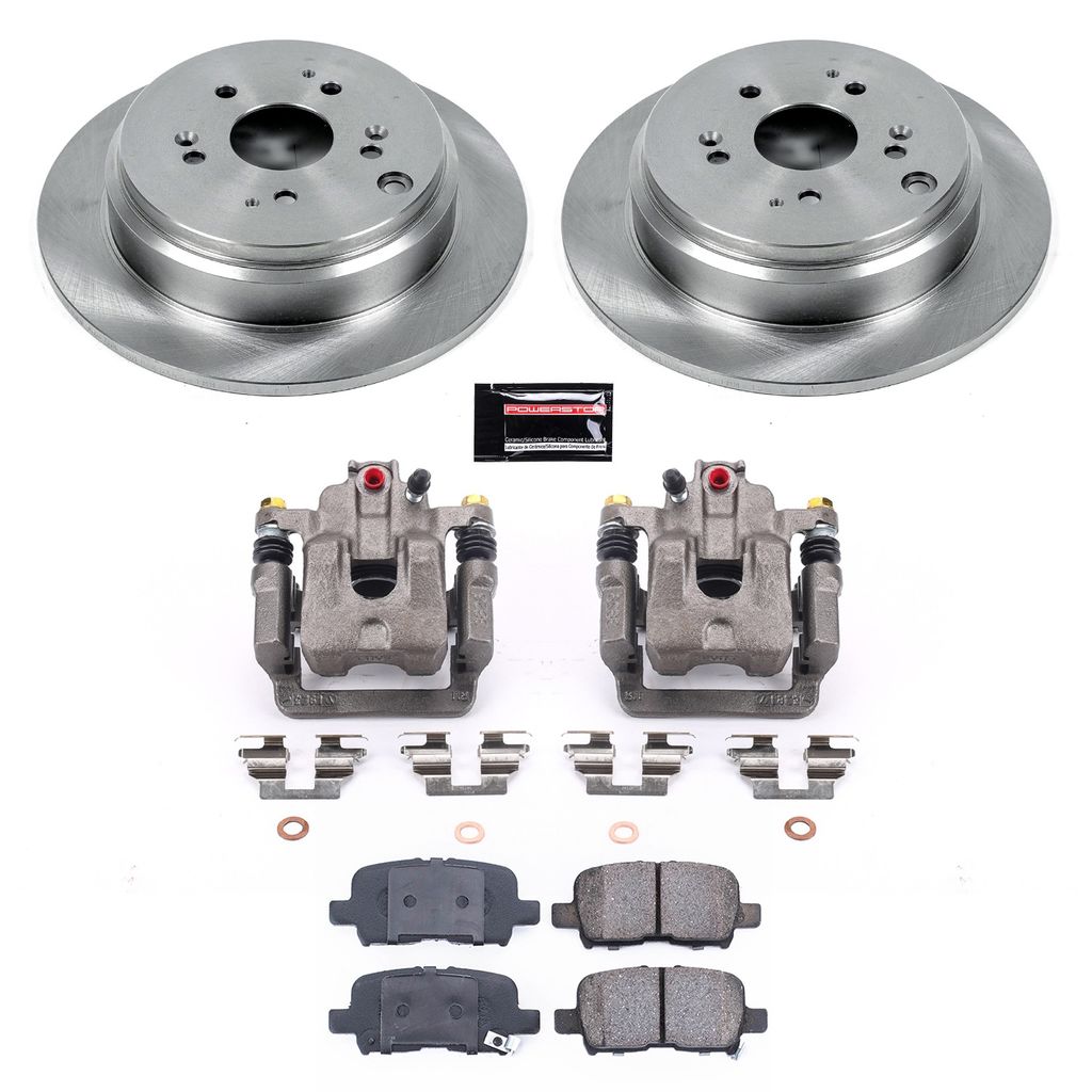 PowerStop KCOE5502 - OE Stock Replacement Brake Pad, Rotor and Caliper Kit
