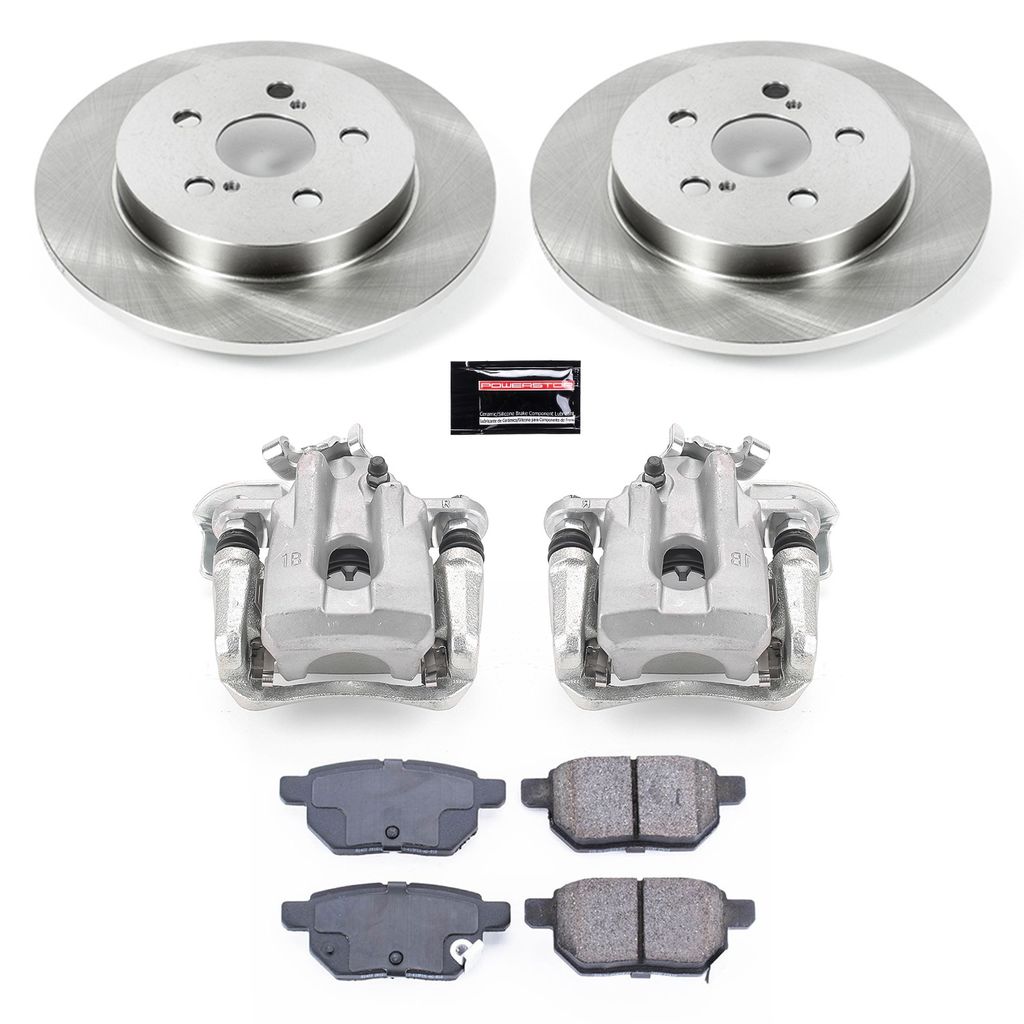 PowerStop KCOE5503 - OE Stock Replacement Brake Pad, Rotor and Caliper Kit