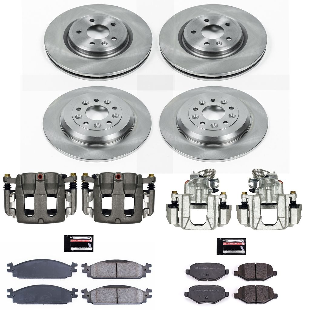 PowerStop KCOE5510A - OE Stock Replacement Brake Pad, Rotor and Caliper Kit